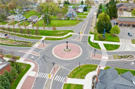 Roundabout With Pedestrian Crosswalks Suk Law Firm