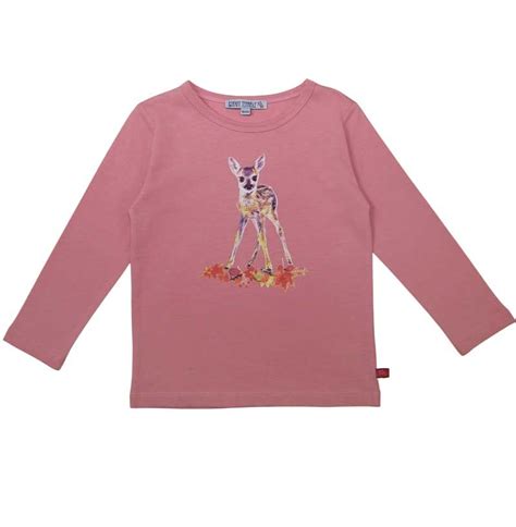 Enfant Terrible Langarm Shirt Rehkitz In Rosé Bambi