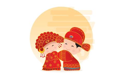 chinese wedding couple chinese wedding cartoon traditional chinese wedding chinese bride and