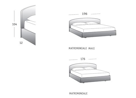 Il letto matrimoniale standard può essere oltre a 160×190 cm anche 160×200 cm. Letto imbottito matrimoniale Dandy