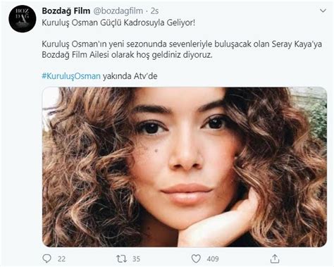 Seray kaya kuruluş osman'ın yeni sezon kadrosuna katıldı. Seray Kaya Kuruluş Osman kadrosuna katıldı!