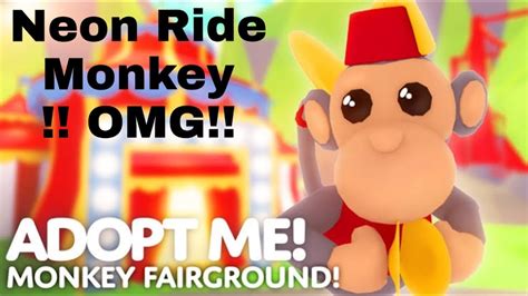 Neon Ride Monkey Yaptık Roblox Adopt Me 15 Like Youtube