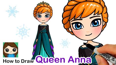 How To Draw Queen Anna Disney Frozen 2