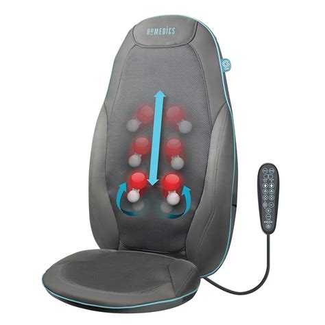 Perfect condition homedics shiatsu massage chair cushion heat controller back. HoMedics Shiatsu Premium 10 Mode Gel Back Massager Massage ...