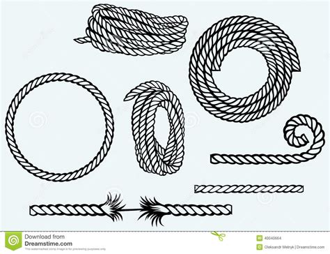 Nautical Rope Knots Stock Vector Image 40040664