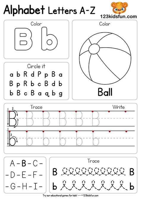Free Alphabet Practice A Z Letter Worksheets 123 Kids Fun Apps