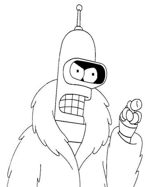 Bender Coloring Page