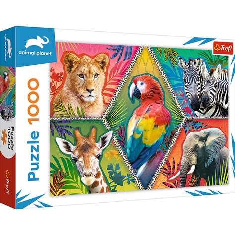 Puzzle 1000 Trefl 10671 Egzotyczne Zwierzęta Zwierzęta Dzikie