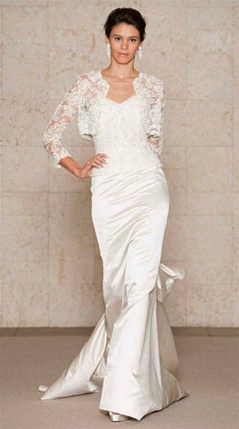 Maybe you would like to learn more about one of these? Simple Elegant Lace Wedding Dress for Older Brides Over 40 ...