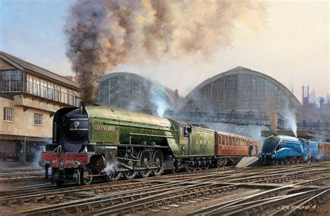 Railway Paintings By Rob Rowland Gra Steam Train Photo Model Train