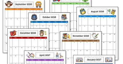Grab Your Free School Year Calendar Classroom Planning School