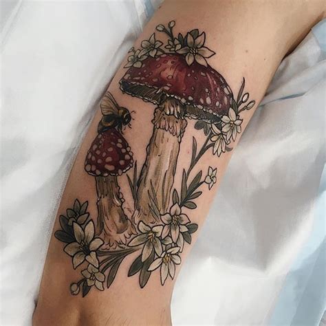 Sophia Baughan Mushroom Tattoos Body Tattoos Autumn Tattoo