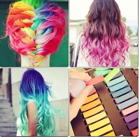 Hair Chalk Ideas Diy Hair Color Hair Chalk Diy Hairstyles