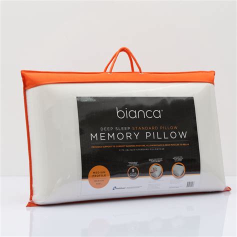 Bianca Deep Sleep Standard Memory Pillow Linen Plus Pty Ltd
