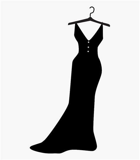 Dress Clipart Mannequin Dress On Hanger Silhouette Hd Png Download