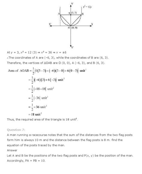 Conic Sections Class 11 Mathematics Ncert Solutions