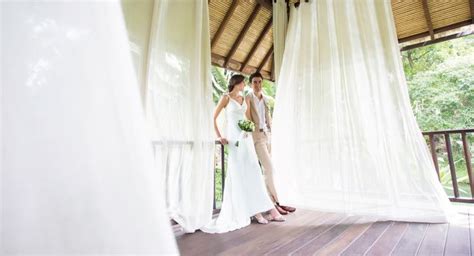 Chiang Mai Thailand Anantara Resort Wedding Honeymoons Indoor Ceremony Destination Wedding