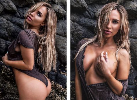 Aussie Hottie Rosanna Arkle Showing Her Big Boobs And Firm Booty The