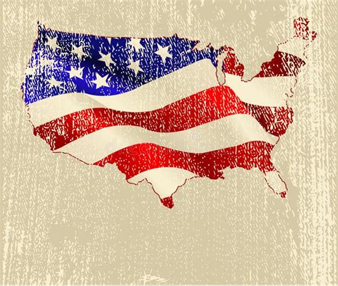 American Map Flag Stock Illustration Illustration Of Land 20200223
