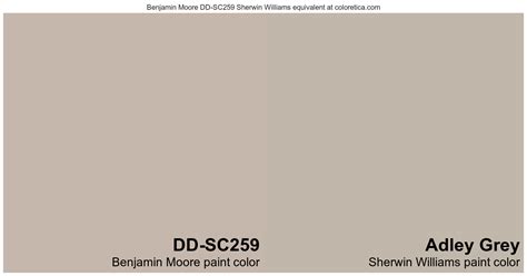Benjamin Moore Dd Sc259 Sherwin Williams Equivalent Adley Grey