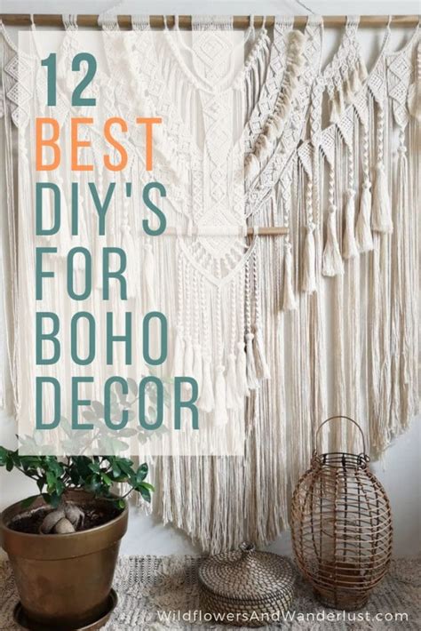 12 Amazing Projects To Beautify Your Boho Decor Wildflowers And