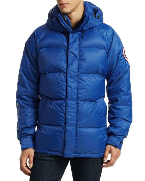 lyst canada goose approach puffer jacket in blue for men