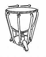Timpani Clipart Drum Kettle Instruments Drums Coloring Kettledrums Percussion Tympani Clip Copper Musicroom Cliparts Steel Clipground Grade Library Sketch Different sketch template