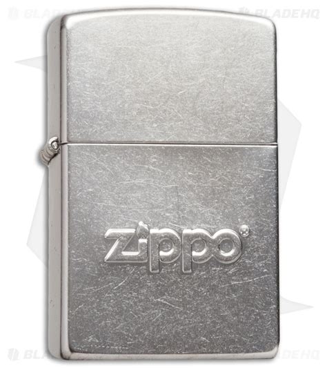 Find out more about how to care for yours here: Zippo Classic Lighter Zippo Logo Stamp (Street Chrome ...