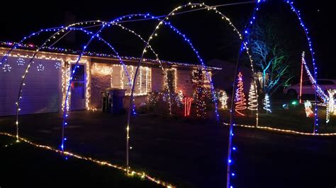 Diy Christmas Light Driveway Arches Youtube