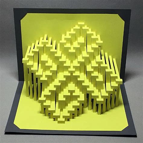Diy Template Pinwheel Kirigami Pop Up Paper Sculpture Etsy Origami