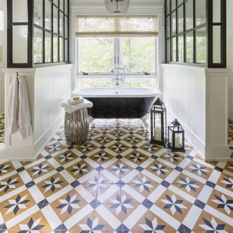 Toscano Cement Tiles Ground A Beautiful Bathroom Granada Tile Cement