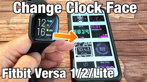 Fitbit Versa 12lite How To Change Clock Face Watch Face Youtube