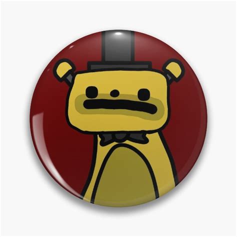 Fnaf Golden Freddy Pins And Buttons Redbubble