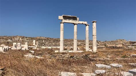 Delos Island Ruins Greece Youtube