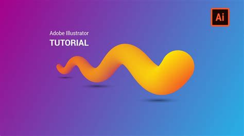 3d Gradient Liquid Blend Tool Technique Adobe Illustrator Tutorial