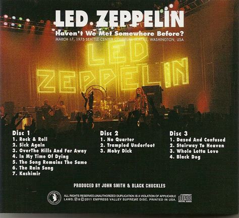 Plumdustys Page Led Zeppelin 1975 03 17 Seattle Center Coliseum