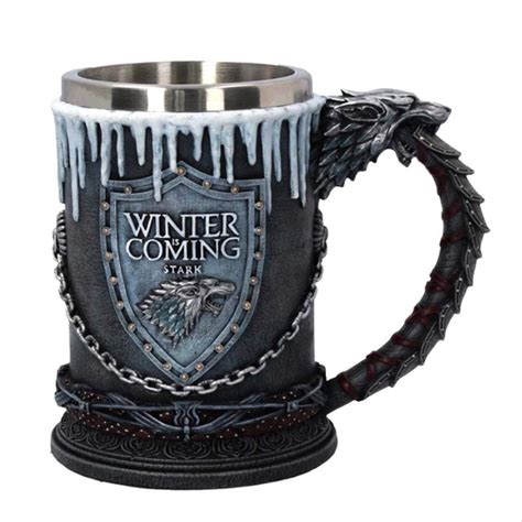 Creative Mug For Tea Game Of Thrones 3d Resin Reusable Stainless Steel