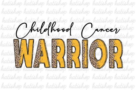 Childhood Cancer Warrior Sublimation Graphic By Katisuisai · Creative