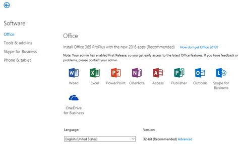 Configuring Office 365 Software Download Settings For End User Installs