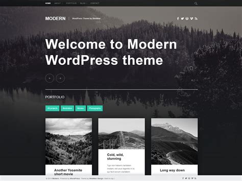 Modern A Beautiful Free Blog And Portfolio Theme For WordPress WP Tavern