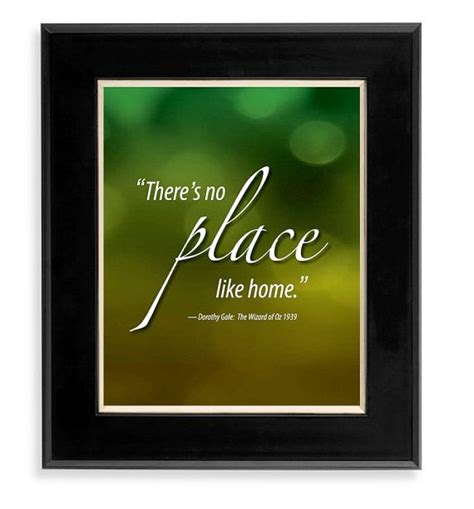 Theres No Place Like Home Movie Quote 8x10 Digital Print Instant Downloadable Pdf File Via
