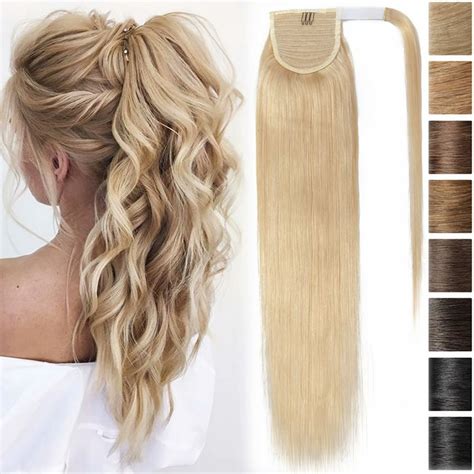 Benehair Clip In Ponytail 100 Remy Human Hair Extensions Wrap Around