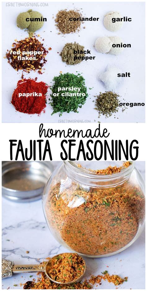 Homemade Fajita Seasoning Mix Recipe Crafty Morning Artofit