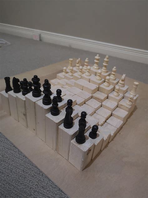 This Halfway Done 3d Chess Board Rmildlyinteresting