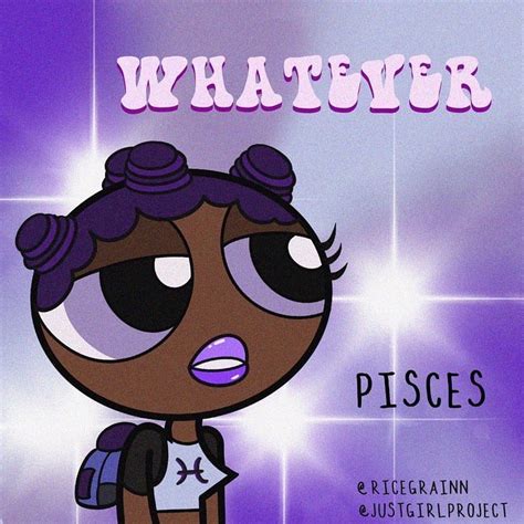 Pisces As A Powerpuffgirls 💜 In 2021 Girl Projects Pisces Fish