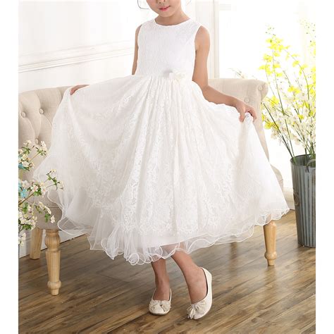 Ivory Lace Bridesmaid Dress Flower Girl Dress Uk