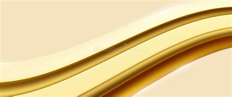 Abstract 3d Golden Wavy Lines Shape Luxury Backgroundwebsite Banner