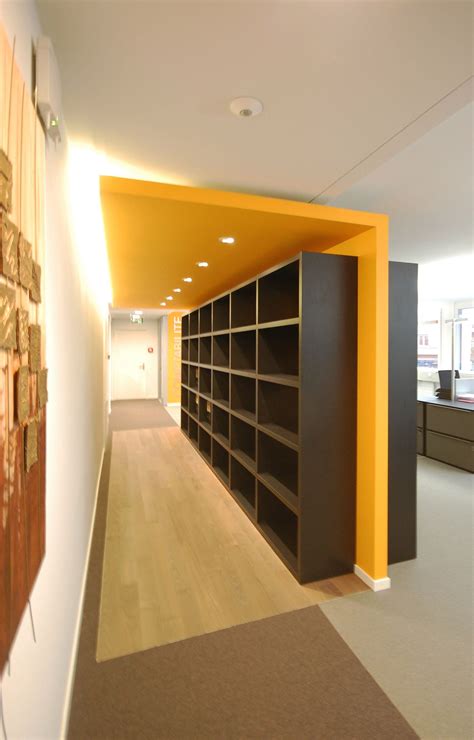 Semi Hidden Storage Room Corporate Office Shelves For Material