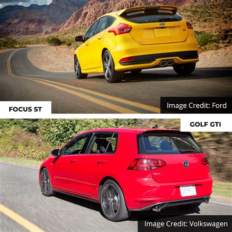 Ford Focus St Vs Vw Golf Gti Comparison