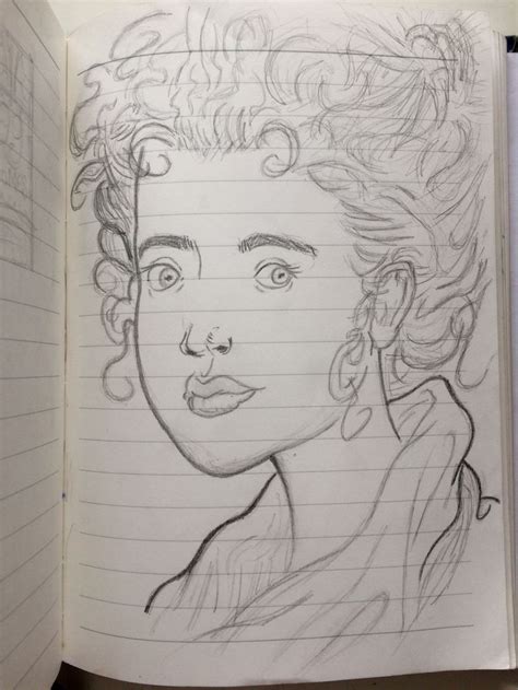 Pin By Evie Gelibean On Doodling Female Sketch Caricature Doodling